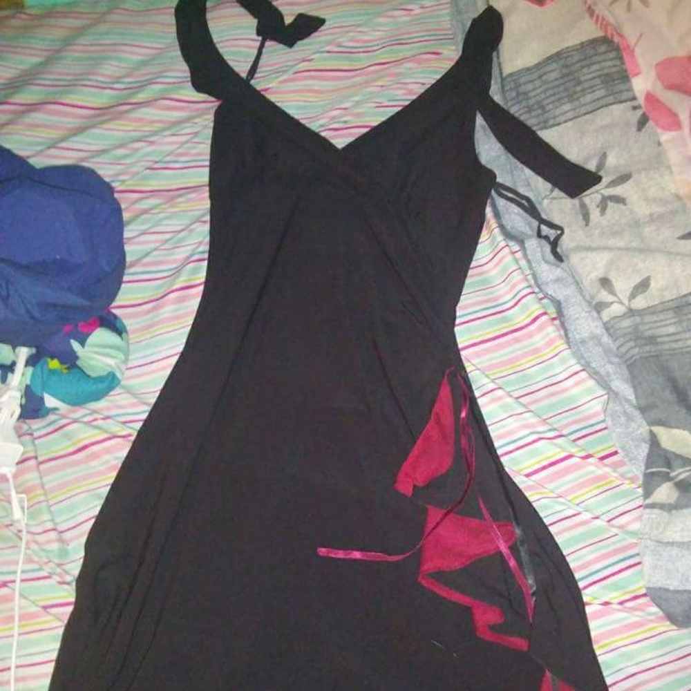 Black and red dress